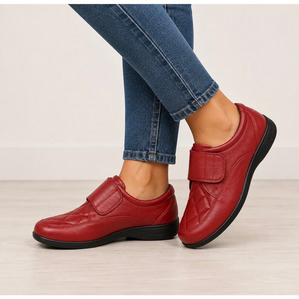 Dr. Scholl’s E68-25 Double Air Pillo Red Slip On Comfort Shoes Women’s 8.5M NOS